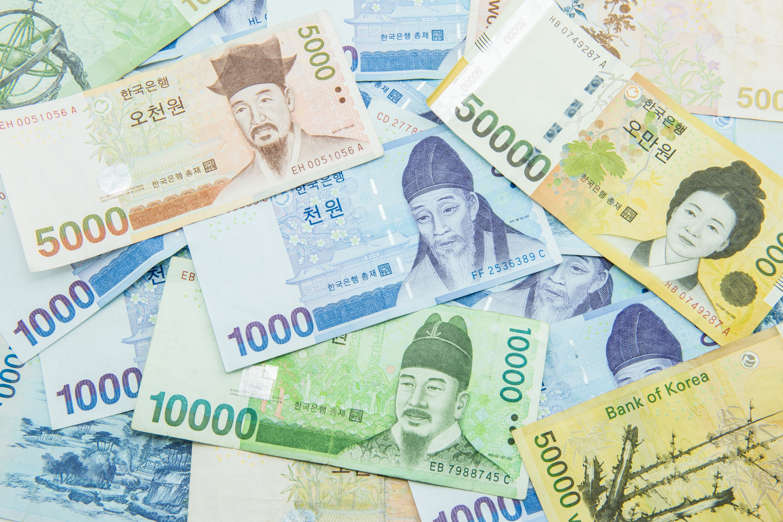 韩国5000韩元纸币：韩国最有名的母子成就了这张钞票 - 哔哩哔哩